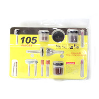 Kit de 105 Accesorios para Herramienta Rotatoria con Herramientas de Pulido, Corte y Lijado para Manualidades, Coleccionables y Tallado (Acero Aleado)