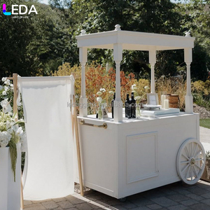 Carrito de Exhibición de Dulces y Flores para Decoración de Eventos Modernos, Carrito de Dulces con Ruedas, Gran Venta LEDA - Product Image 2