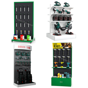 Nhiệm Vụ Ánh Sáng Duy Nhất Hai Mặt Kim Loại Sắt Kệ Hiển Thị Giá Bán Lẻ Cửa Hàng Móc Giá Công Cụ Đứng Với Lớp Móc Thiết Kế - Product Image 5