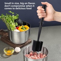 Hachoir manuel multifonction en ABS pour viande, attendrisseur, presse-légumes, mixeur à pommes de terre, hachoir à tomates, outil pour mélanger le riz