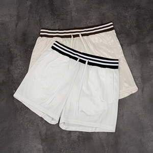 High Quality Breathable Double <b>Layer</b> Polyester Gym Running Board Shorts Knitted Drawstring Closure <b>Mid</b> Waist Men Yoga Sport - Product Image 1