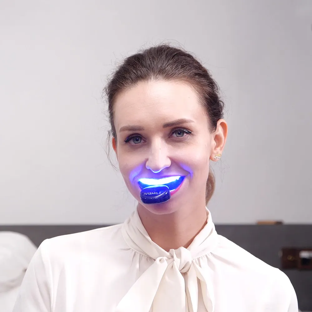 Whitening Kit With Blue Light IVISMILE Teeth Whitening Kit Private Logo Dropshipping