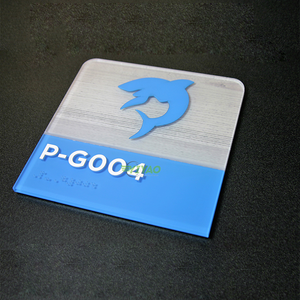 Targa adesiva YIYAO scuola ada room targhe in acrilico <span class=keywords><strong>braille</strong></span> porta targa - Product Image 4