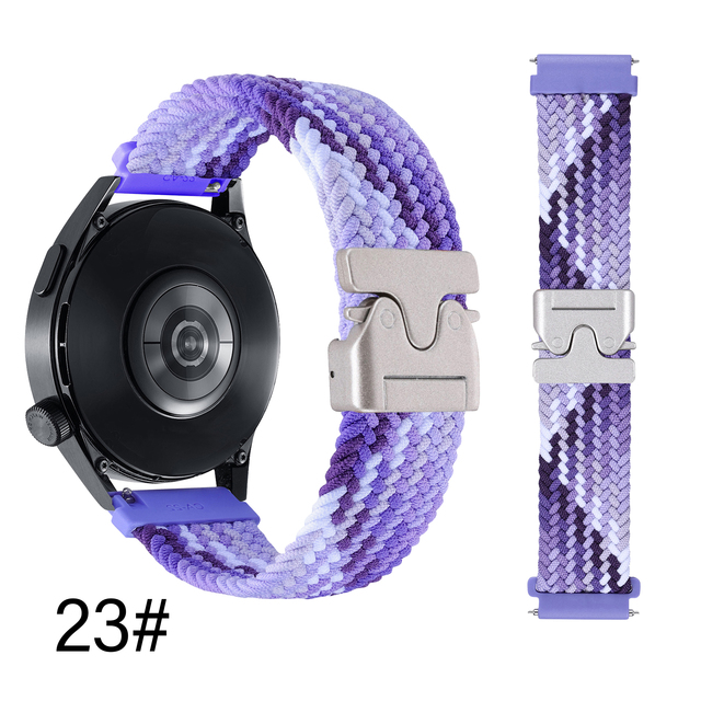 Flat Nylon Strap Parachute Buckle Watch Strap for 20/22mm Watch Strap