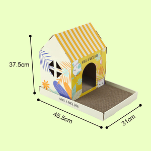 Casa Modular <span class=keywords><strong>para</strong></span> <span class=keywords><strong>Gatos</strong></span> <span class=keywords><strong>de</strong></span> Cartón Corrugado, Combinable, Personalizable, Venta al Por Mayor, Diseño Personalizado Disponible - Product Image 2