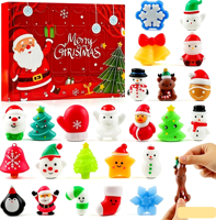 Produit phare : Boîte mystère de jouets squishy de Noël – Assortiment varié de jouets squishy en forme de dumpling pour cadeaux de Noël