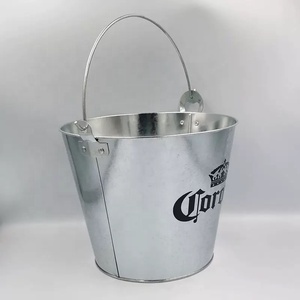 Offre Spéciale fête bière boisson bacs à glace Profession 5L galvanisé métal <span class=keywords><strong>vin</strong></span> seau à glace - Product Image 3
