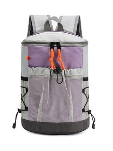 Casual Outdoor Fashion Geometric Pattern Zipper Closure Waterproof Polyester Large Capacity Export Unisex Travel Sports <b>Backpack</b> - Product Image 6