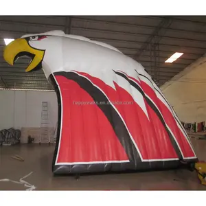 Коммерческий ПВХ красный орел надувной карнавальный туннель вход игра выход активность надувная палатка