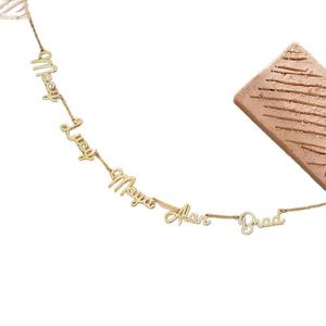 Tendencias 2025, Collar Moderno y Exclusivo con Placa de Nombre Personalizada, de Acero Inoxidable 316L, Resistente al Agua y al Deslustre, con Oro Real de 18K, para Mujer - Product Image 6