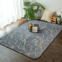 Tapis à poils longs personnalisé, tapis de luxe personnalisé, imprimé feuille, fausse fourrure de lapin, décoratif, duveteux, imprimé marbre