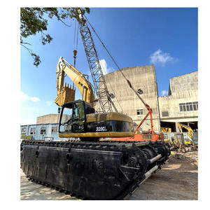 Excavadora hidráulica Cat 320cl usada de largo alcance, excavadora flotante, excavadora anfibia a la venta - Product Image 1