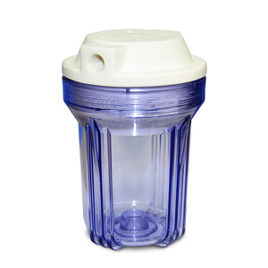 ขวดกรองใสขนาด 5 นิ้ว PVC สีฟ้า สำหรับเครื่องกรองน้ำ ติดตั้งง่าย - Product Image 1