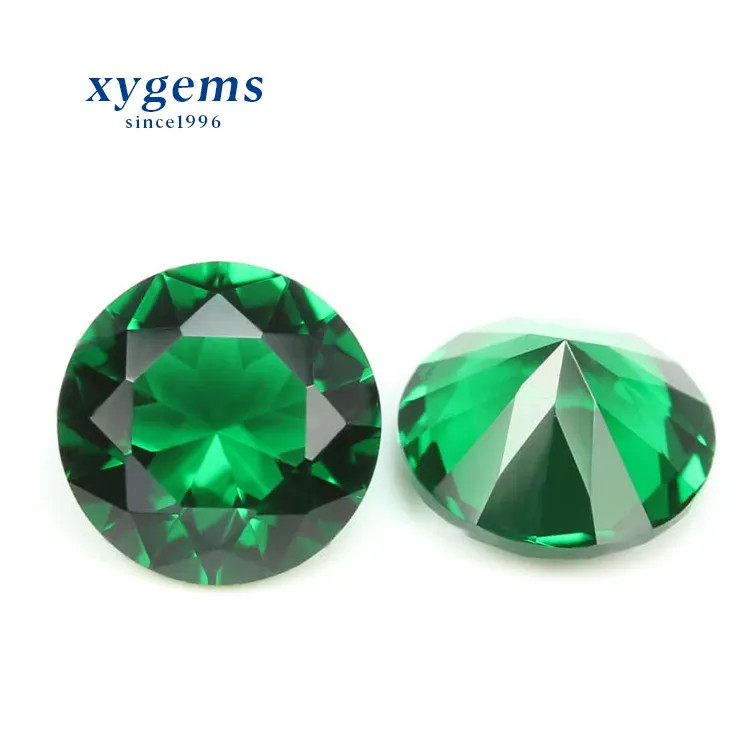 China wholesale high quality loose crystal precious emerald green precious stones emerald green stones diamond