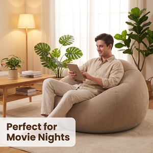 Großer aufblasbarer Lazy-Sofa-Sessel aus PVC-Material – Sitzsack-Sofa für Wohnzimmerbedarf und Outdoor-Camping - Product Image 1
