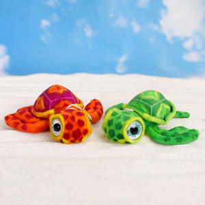 Colorido 18cm bebé Tortue ojo grande tortuga marina juguete de peluche tela de diseño personalizado anfibio reptil niños personaje único muñeca Decoración - Product Image 3