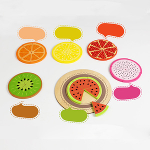 Nouveau jeu de société créatif pour enfants : assiette de fruits, entraînement <span class=keywords><strong>à</strong></span> la réflexion, jeu de correspondance de motifs, amusants puzzles en bois sur le thème des fruits - Product Image 4