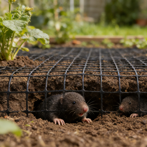 Schwarzes, robustes PP-Kunststoff-Strecknetz, extrudiertes Anti-Vogel- und Maulwurfnetz, Hühner- und Geflügelzaun, Wildnetz, Hühnerfarmnetz - Product Image 5
