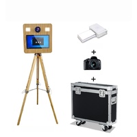 Fournitures de fête 360°, photomaton SLR DSLR, iPad 12,9 pouces, smartphones, miroir magique portable, impression en libre-service, garantie de 2 ans, 1-7