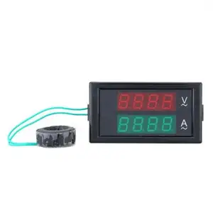 DL69-2042 100A AC80-300V 디지털 전류계 전압계 듀얼 디지털 LED 패널 앰프 볼트 전류 미터/후면 커버 테스터