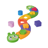 Máquina de Clasificación de Geometría de Madera Caterpillar, Juguete Educativo Preescolar para Niños, Geometría Cognitiva y Colores