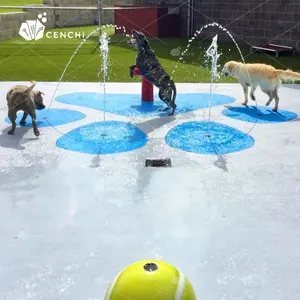 Cenchi – tapis d'éclaboussures de jardin, parc, équipement de formation et d'agilité pour animaux domestiques, jeux d'eau, arroseur de chiens, piscine