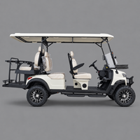 Voiturette de golf électrique standard UCB-DH-14 à 6 places, buggy de transport efficace pour les hôtels, les centres de villégiature et les terrains de golf