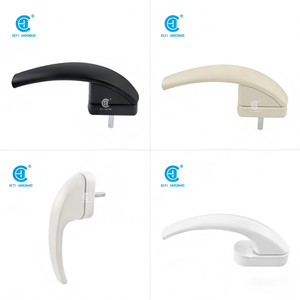 Poignée de fenêtre incurvée en alliage d'aluminium de haute qualité avec système de verrouillage pour fenêtres à battants en PVC et acier - Product Image 1