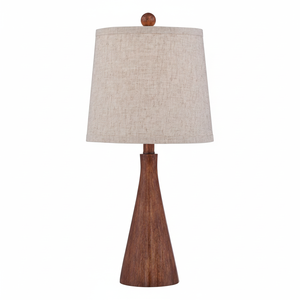 Lámpara de mesa de hierro CE y UL de diseño único de madera de diseño largo de gran calidad a precios al por mayor para la decoración del hogar y hoteles - Product Image 1