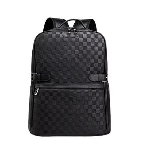 Salida de fábrica asuntos de negocios Gran capacidad resistente al agua pu mochila de viaje hombro bolsa de ordenador portátil para los hombres - Product Image 1
