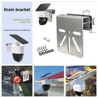Support de surveillance CCTV en acier inoxydable pour canal de drainage avec pince de fixation pour gouttière et rainure de drainage pour la sécurité des caniveaux