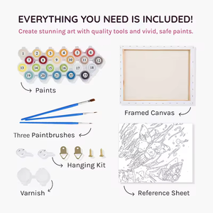 Kits de pintura por números personalizados DIY pinturas al óleo digitales de Papá Noel y el bebé para adultos - Product Image 2