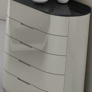 Cama Flotante Contemporánea Blanca King Size Ajustable con Cabecero de Madera Maciza Tallada a Mano, Diseño Tradicional, Juego de Cama de Pared - Product Image 3