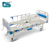 Lit médical manuel 5 fonctions pour clinique et hôpital, avec poteau porte-perfusion et matelas – Vente en gros usine à prix abordable