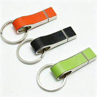 Clé USB en cuir en forme de sifflet avec logo personnalisé, USB 2.0 USB 3.0, 4 Go 8 Go 16 Go 32 Go 64 Go avec porte-clés, clé USB de haute qualité