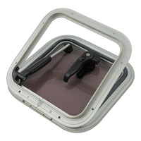 Hublot carré pour bateau, trappe de pont marine avec vérin à gaz, étanche, accessoire pour yacht et camping-car