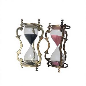 Reloj de Arena Metálico de Lujo, Elegante y Moderno para Oficina u Hogar, Decoración Artística Ecológica Hecha a Mano - Product Image 1