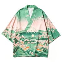 Kimono Japonais Unisexe pour Cosplay, Grande Taille, Col en V, Manches Personnalisées, Robe Yukata, Tissu Oxford 150g Respirant et Écologique