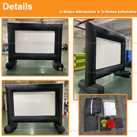Écran de projection gonflable extérieur portable personnalisé grand cinéma gonflable en PVC avec explosion d'air