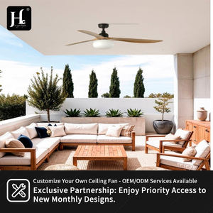 Ventilador de Techo Moderno Dorado en Existencia, 3 Aspas de Madera Maciza, 6 Velocidades, Motor de CC Silencioso, Luz LED, con Control Remoto - Product Image 5