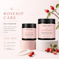 Crème visage à la rose musquée sans logo 120 ml, soin du visage, hydratation profonde de la peau, douceur confortable, éclat soyeux, crème visage