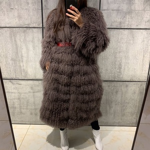 Autunno nuove donne eleganti Mongolia cappotto di pelliccia di pecora <span class=keywords><strong>giacca</strong></span> di pelliccia da donna - Product Image 6