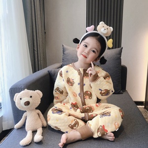 Nouveaux sacs de couchage en polaire sans couture pour enfants, style <span class=keywords><strong>hiver</strong></span>, couverture épaisse anti-gigotement, pyjama une pièce à <span class=keywords><strong>jambes</strong></span> séparées - Product Image 2