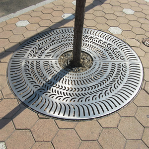 Grille d'arrosage robuste pour arbres, idéale pour jardins extérieurs, rues et places publiques, utilisation à long terme - Product Image 3