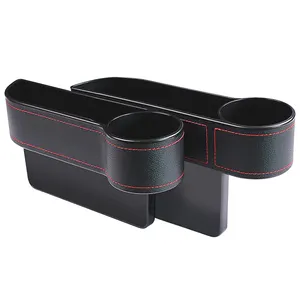 Trending Supplier Leather Car Seat Side Drop Caddy Console Cup Holder Organizer with Low MOQ
