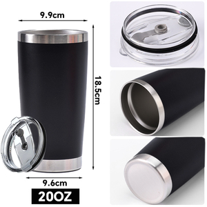Hipdeer Stainless Steel 20oz Vacuum Insulated Tumbler with Handle and Lid for Outdoor Office Car Use - Product Image 4