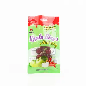 Private Label Soft Touch Empty Bag Organic Strawberry Candy Gummies Package Gummy Bear Packaging With Zipper