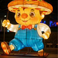 Lanterne personnalisée durable, non toxique, design fast-food, burger, pizza, lumière portable, décoration de fête à thème Thanksgiving