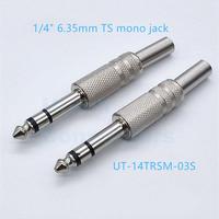 Conector Jack Mono de 1/4 de Pulgada (6.35 mm) TS Macho, Conector Jack de 6.3 mm/6.5 mm