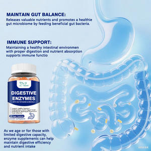 Частная торговая марка без сахара способствует пищеварению, пищеварительные ферменты, мармеладки 1000 мг с поливитаминами и минералами - Product Image 5